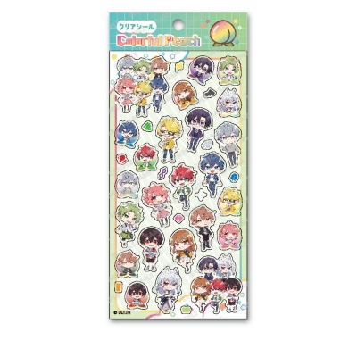 【グッズ-シール】カラフルピーチ クリアシール⑤【再販】