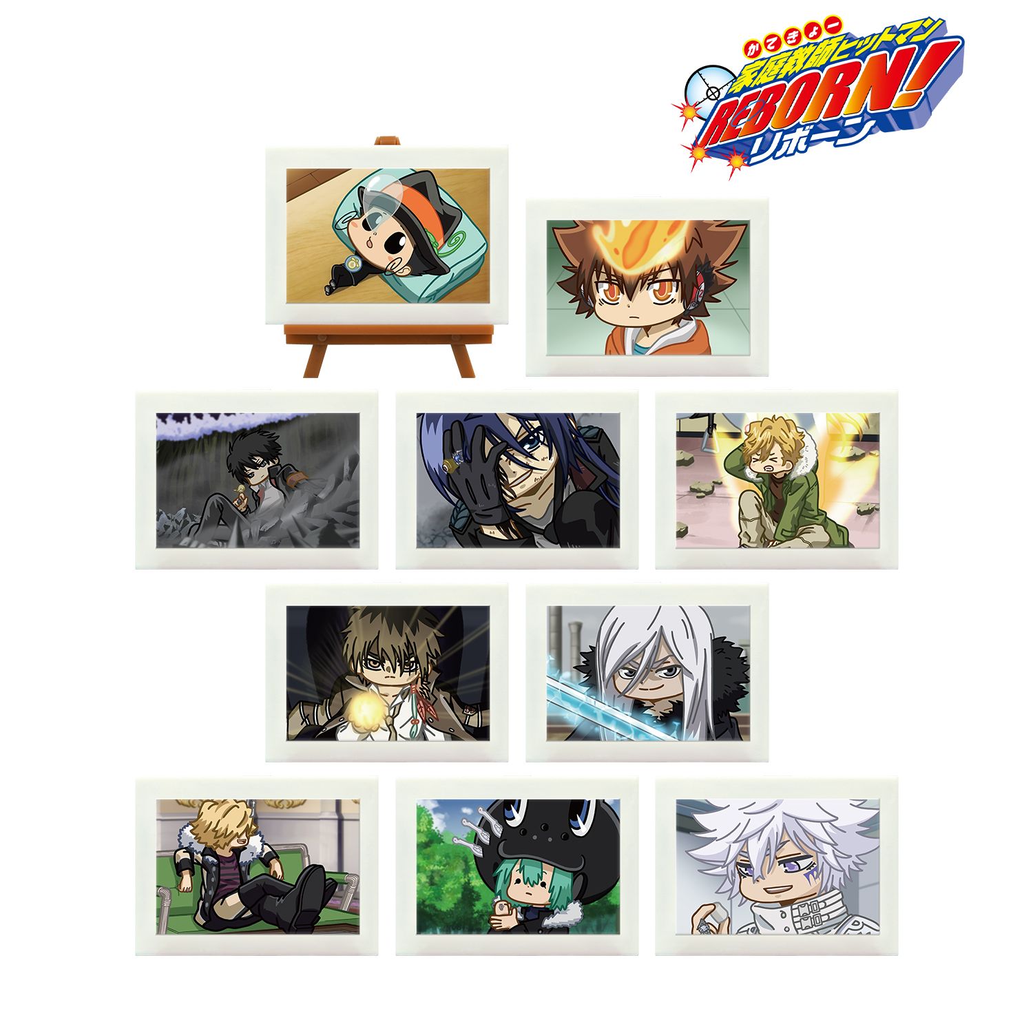 家庭教師ヒットマンREBORN_トレーディング ゆるコマ ミニアートフレーム(単位/コンプリートBOX/10パック入り)