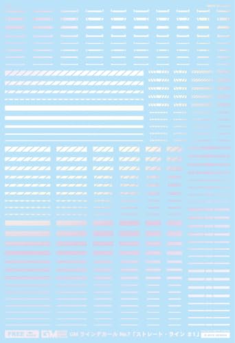 GM-918 FREE GM ラインデカール No.7「ストレート・ライン ＃1」【パールレッド】［初回限定生産］汎用 水転写デカール グッドマークデカール MYK DESIGN [アシタのデカール]