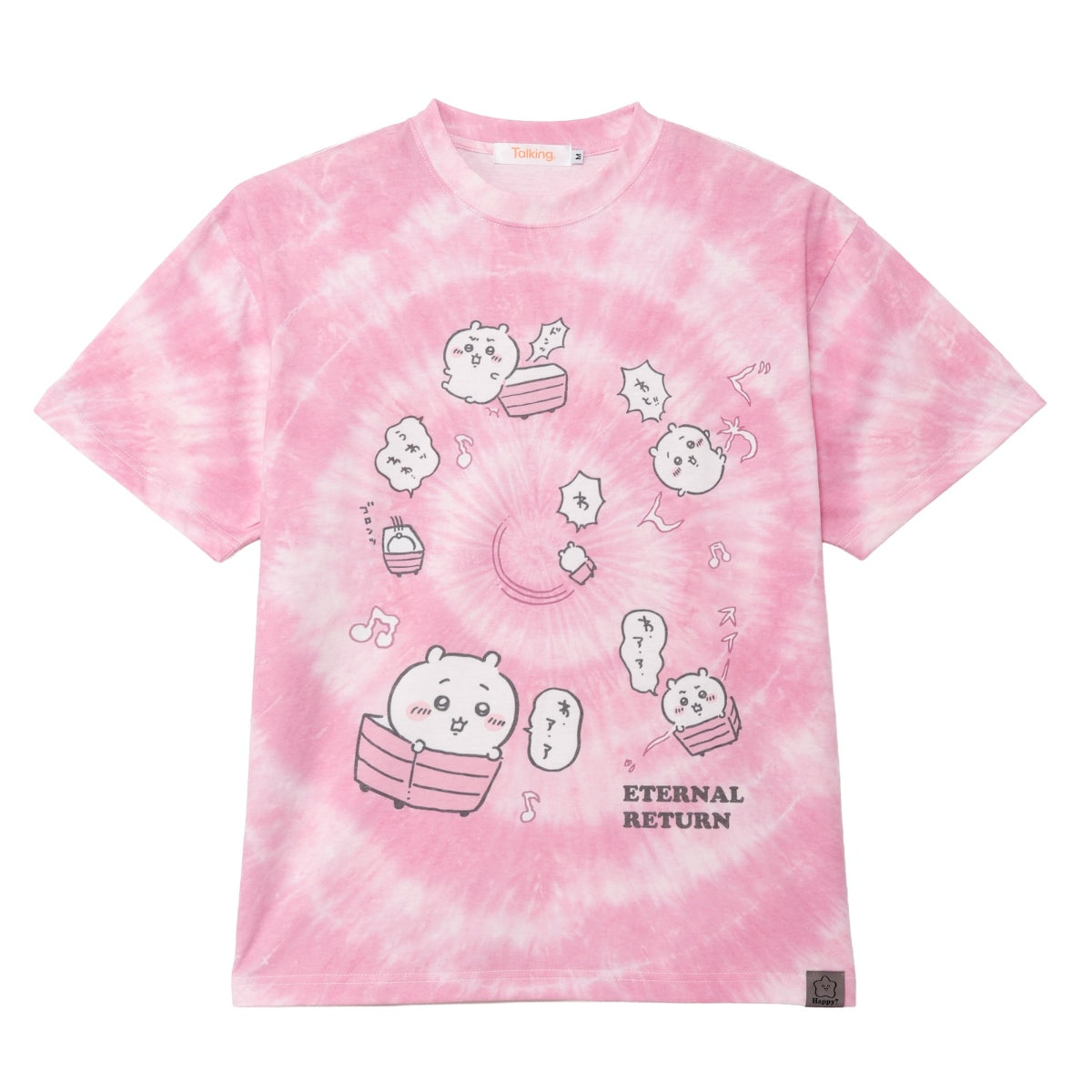 ちいかわ Tシャツ タイダイ ループ ピンク