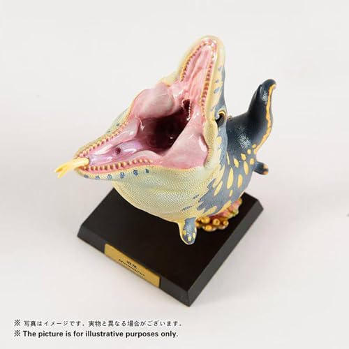 動物惑星&ROUNDREX ANIMAL 5.0 プラコドゥス モササウルス プリオサウルス 8CM級 古生物 海生爬虫類 フィギュア 恐竜 樹脂 可愛い おもちゃ プラモデル 動物好き 模型 (モササウルス)