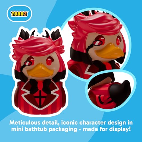 TUBBZ Mini:ハズビンホテル-アラスターコスプレラバーダックビニールフィギュア – ヘラバースファンのための公式収集品。