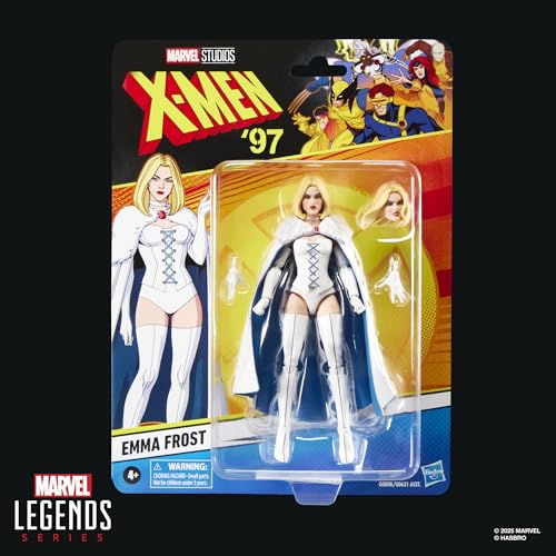 ハズブロ(Hasbro)マーベルレジェンド・シリーズ エマ・フロスト、『X-Men ‘97』コレクション用 15 cm アクションフィギュアおもちゃ G0808 正規品