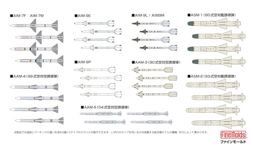 ファインモールド 1/72 ジェット機シリーズ 航空自衛隊 ミサイルセット プラモデル FF106