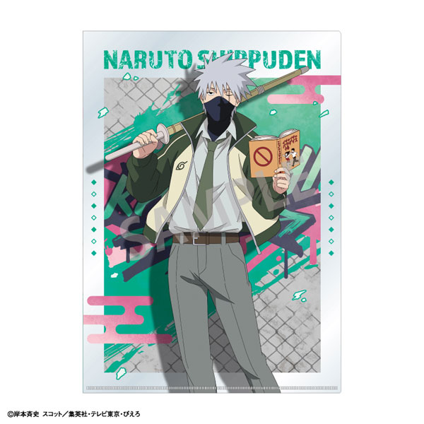 NARUTO-ナルト- 疾風伝 A4シングルクリアファイル はたけカカシ 学園