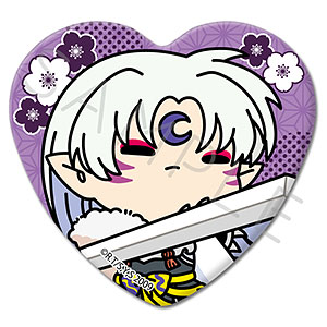 『犬夜叉』 ハート型缶バッジ M-G(殺生丸)