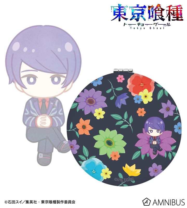 月山 習 Botania 丸型折りたたみミラー