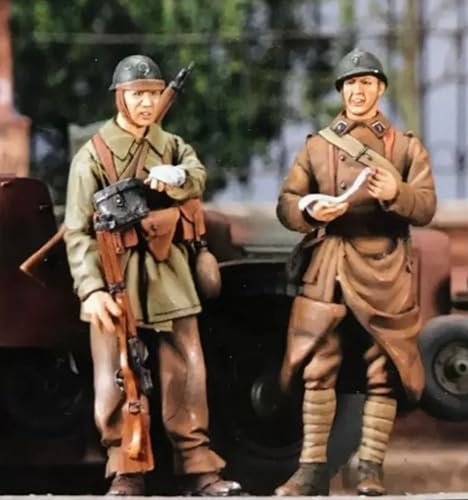 1/35 WWII アメリカ兵 レジンモデルキット 未塗装・未組立（2人） //7q9tj26z