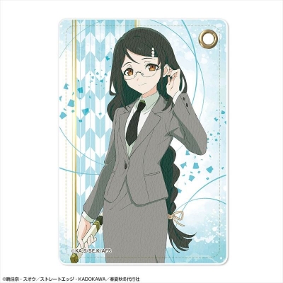 【グッズ-パスケース】テレビアニメ『春夏秋冬代行者 春の舞』 レザーパスケース デザイン04(葉桜あやめ)【再販】