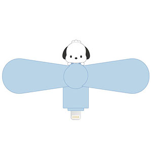 サンリオキャラクターズ コネクタ付きミニクールファン (Lightning) ポチャッコ