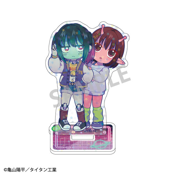銀河特急 ミルキー☆サブウェイ ホログラムミニアクリルスタンド チハル&マキナ 描き起こし第2弾