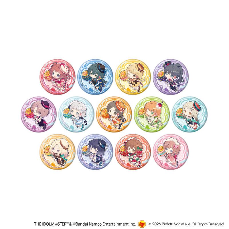 缶バッジ「学園アイドルマスター×チュッパチャプス」02/コンプリートセット(全13種)(ミニキャライラスト)