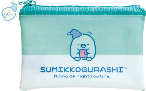 CA91902 すみっコぐらし ナイトルーティーン ミニポーチ ぺんぎん？[サンエックス]《０７月予約》