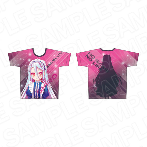 ノーゲーム・ノーライフ フルグラフィックTシャツ 白 サイバーメイド ver.