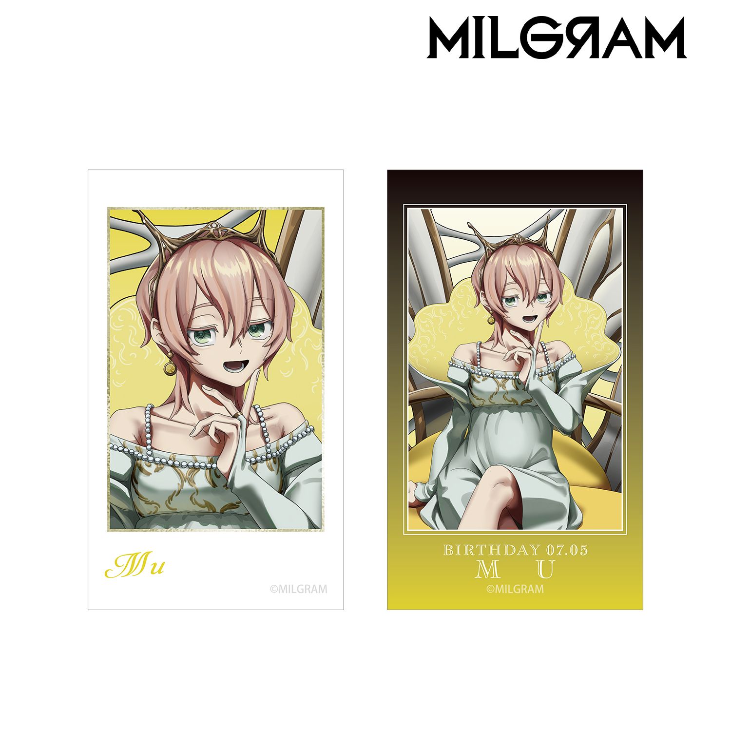 MILGRAM -ミルグラム-_描き下ろし ムウ バースデーver. 第3弾 Ani-Frame2枚セット