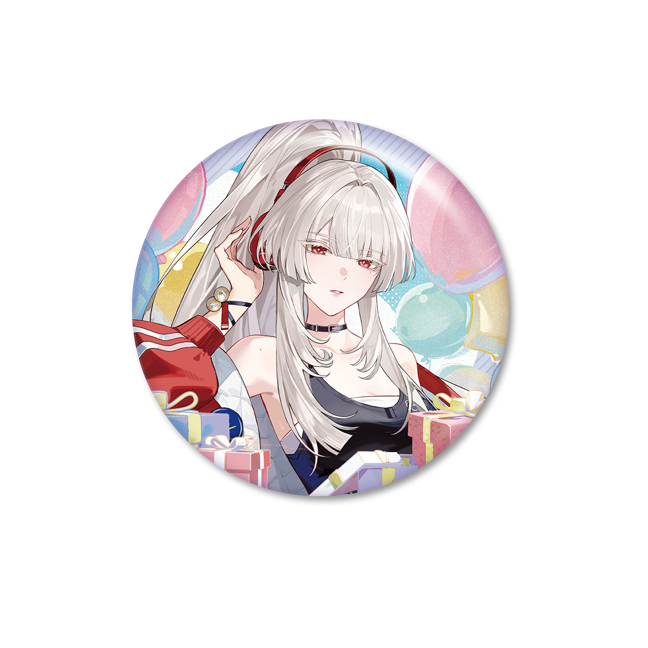 【限定販売】『鳴潮』 星からのメッセージテーマ ブリキ缶バッジ 緋雪Ver.[KURO GAMES]《０１月仮予約》
