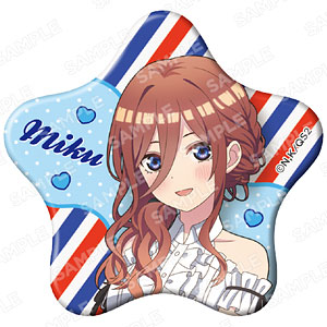 「五等分の花嫁*」グリッター星型缶バッジ 中野三玖