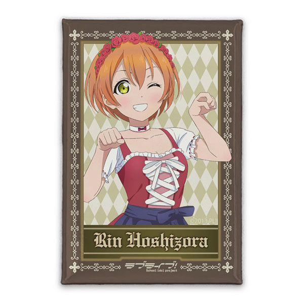 ラブライブ! 描き下ろし 星空凛 スクエア缶バッジ ディアンドルVer.