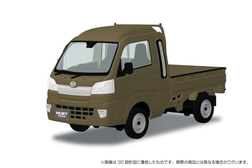 青島文化教材社(AOSHIMA) 楽プラ スナップキット No.29-OK ダイハツ S500P ハイゼット トラック ジャンボ (オフビートカーキメタリック) 1/32スケール プラスチック製 プラモデル
