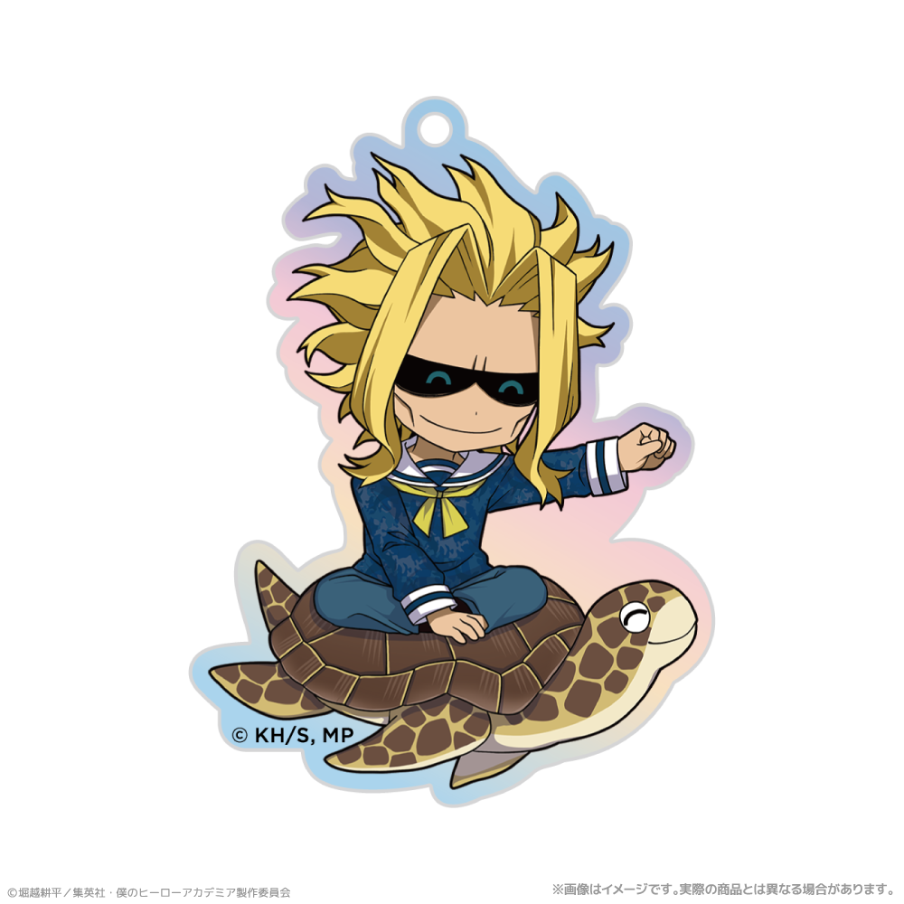 僕のヒーローアカデミア_オーロラアクリルキーホルダー_オールマイト 海の生きものたちと一緒にPLUS ULTRA
