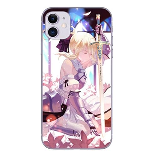 Fate/Grand Order スマホケース Iphone 14ケース ふじまる りつか マシュ・キリエライト/シールダー 携帯ケース アルトリア?ペンドラゴン FGO 12個模様 周り黒いTPU素材+裏面強化ガラス iPhone13ケース iphone保護ケース カバー アイフォンケース グッズ 人気 可愛い おしゃれ かっこいい 耐衝撃 多機種対応 男女兼用 アニメ 誕生日 プレゼント (J,iPhone12)