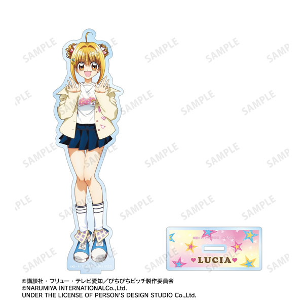 ぴちぴちピッチ_ANGEL BLUEコラボ 描き下ろし 七海 るちあ BIGアクリルスタンド ver.B