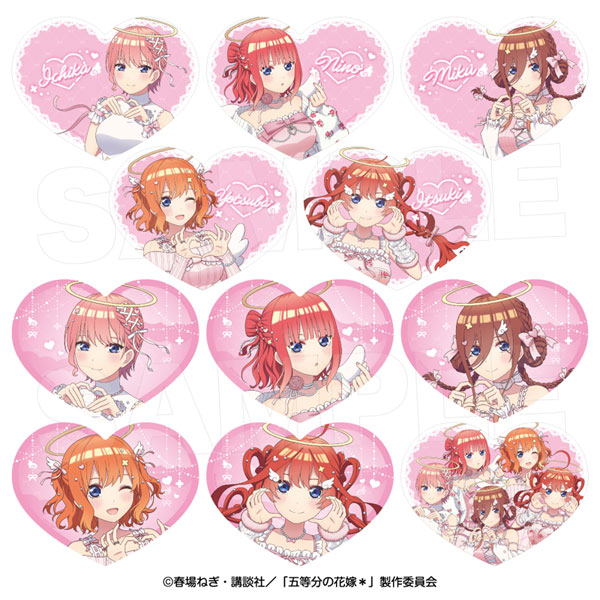 五等分の花嫁* トレーディングハートクリアカード(エンジェルリボン) 11個入りBOX