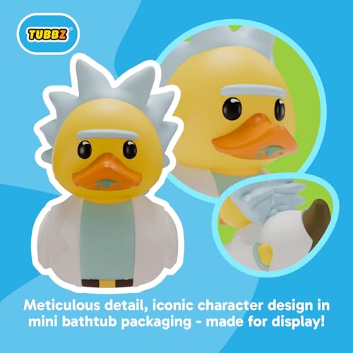 TUBBZ Mini:リック&モーティ - リック・サンチェス コスプレ ラバーダック ビニールフィギュア – リックとモーティのファンのための公式コレクタブル。