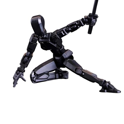 [mocoly]組み立て人形玩具 アクションフィギュア【13 関節フル可動 無限ポーズ自由創作 組み立て式創造力 UP】フィギュア 可動 角丸滑らか加工 多関節可動モ 創造力解放 美術模型 デッサン人形 子供の日贈り物/美術練習模型/コレクターズアイテム/STEM 教育教具/兄弟姉妹共有遊びに適した万能知育玩具