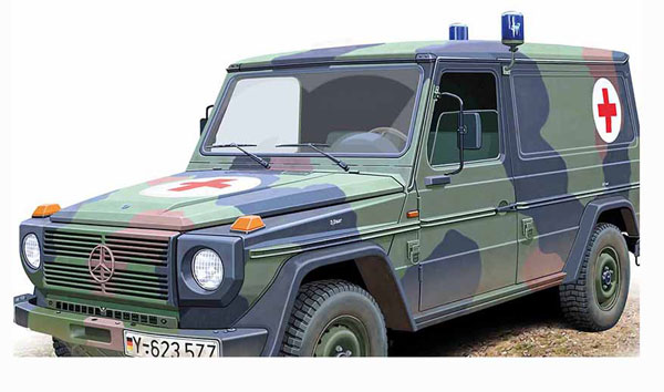 1/72 独・0.5トンタイプ460/461兵員輸送車・空輸対応機動救護車 プラモデル