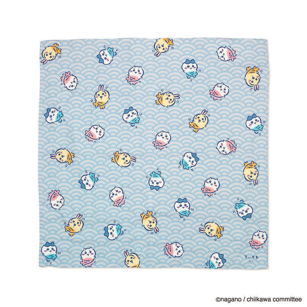 ちいかわ 撥水風呂敷(青海波柄)