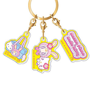 3連アクリルキーホルダー メゾピアノ×ハローキティ Vol.2 03 イエロー