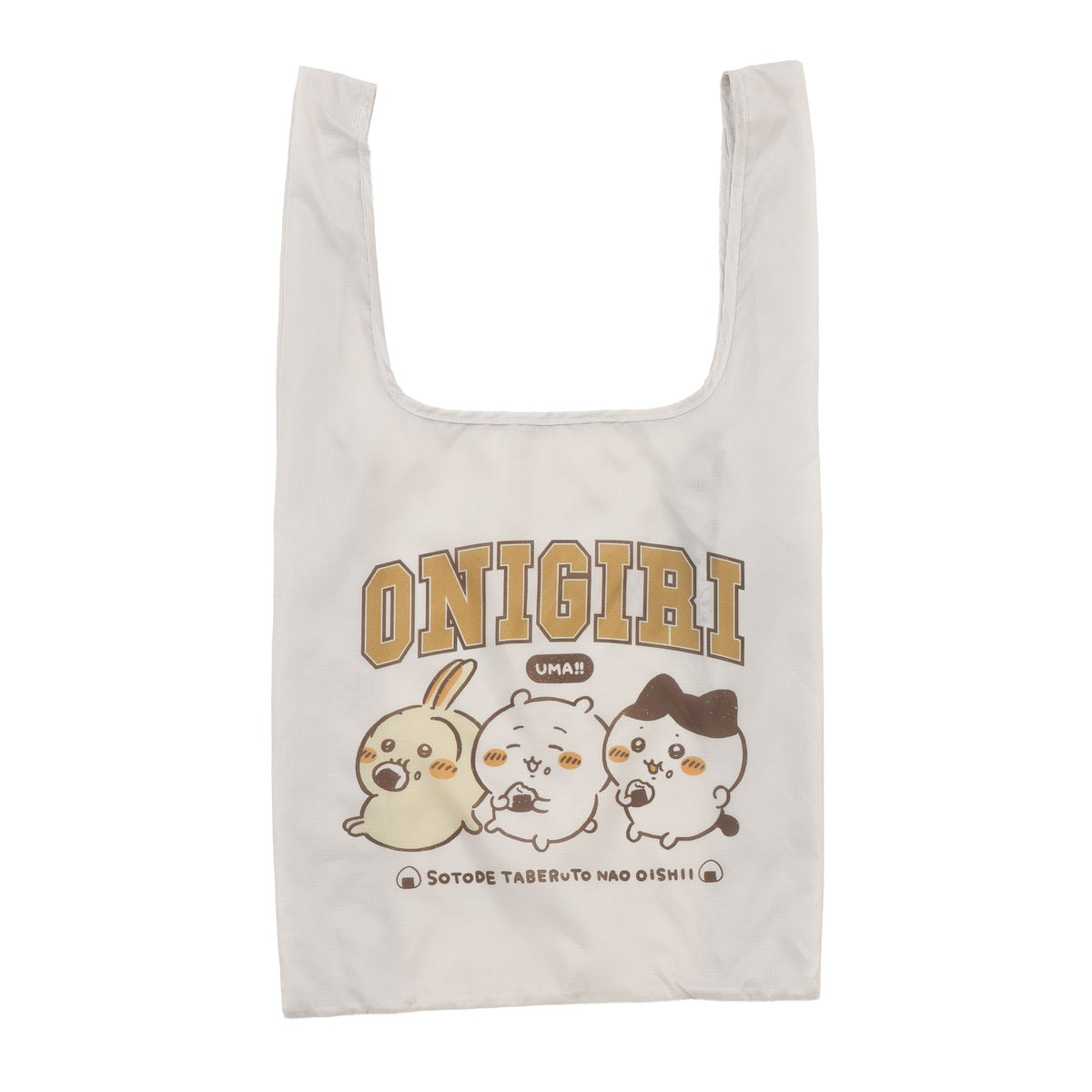 ちいかわ エコバッグ ONIGIRI UMA!! ベージュ