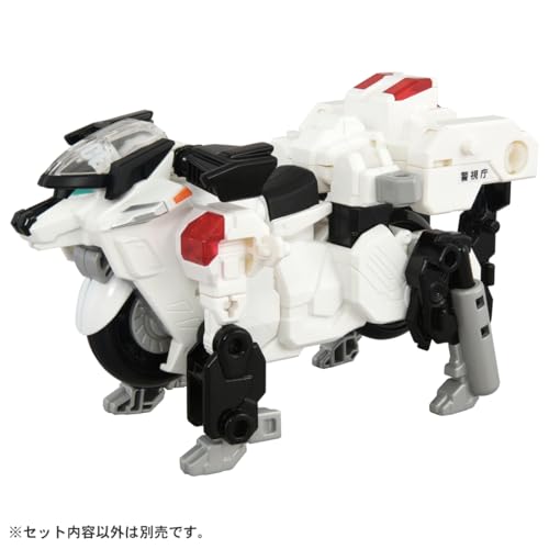 タカラトミー(TAKARA TOMY) トミカ ジョブレイバー デカライドアーマー白バイ 警察犬ワンワンマル ミニカー おもちゃ 3歳以上