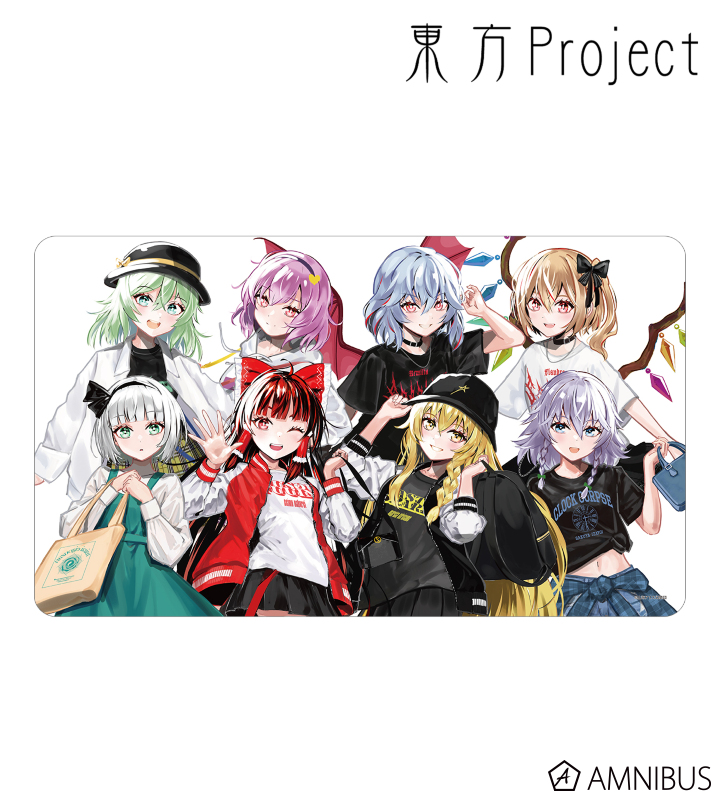 松本能人イラスト 集合 現代風ファッションver. マルチデスクマット