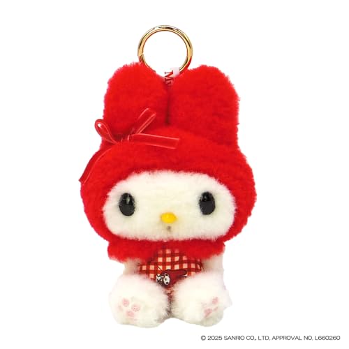 ナカジマコーポレーション マイメロディ 赤チェック マスコット 219787-25