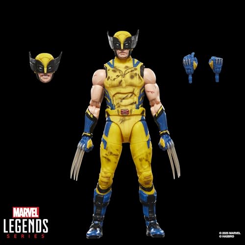 ハズブロ（Hasbro）MARVEL マーベルレジェンド・シリーズ ウルヴァリン、 マーベルスタジオ デッドプール＆ウルヴァリン（バトルダメージスーツ） コレクション用 15 cm アクションフィギュア G2365 正規品