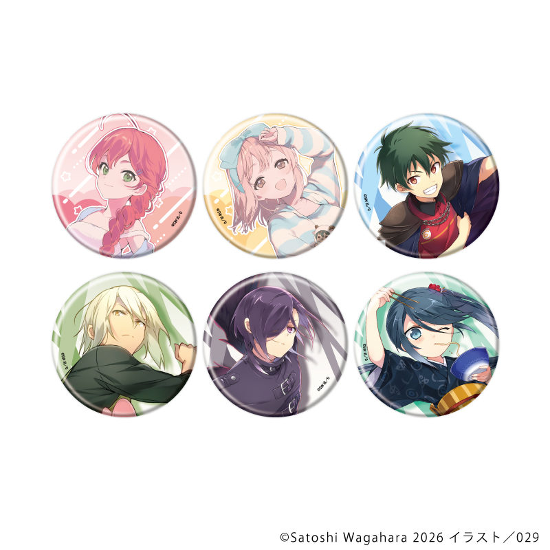 原作 はたらく魔王さま！_缶バッジ01/コンプリートセット(全6種)(公式&描き下ろしイラスト)【コンプリートセット／6個入り】