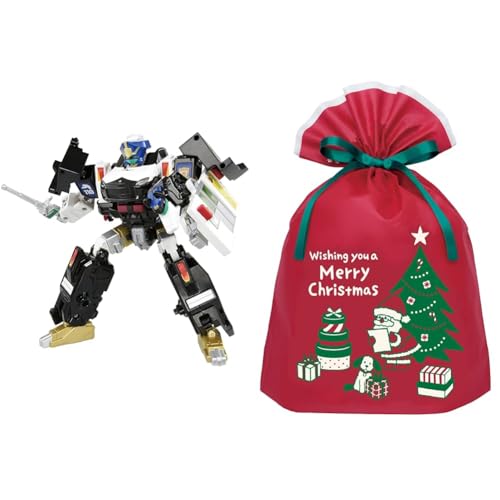 タカラトミー(TAKARA TOMY) トミカ ジョブレイバー ギガントポリスブレイバー KOBANアーマー DXセット ミニカー おもちゃ 3歳以上 +インディゴ クリスマスラッピングLL サンタ&ドッグ レッド XG077