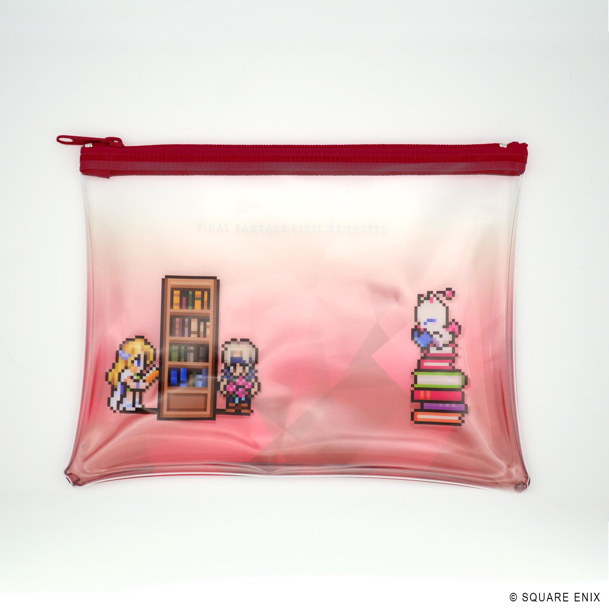ファイナルファンタジー ピクセルリマスター_Book Characters クリアポーチ ロック & セリス、モグ