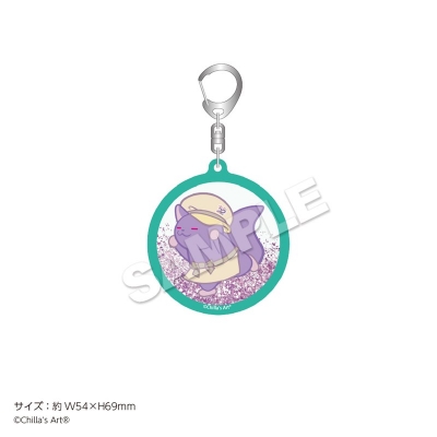 【グッズ-キーホルダー】Chilla's Art グリッターアクリルキーホルダー グリーン【再販】
