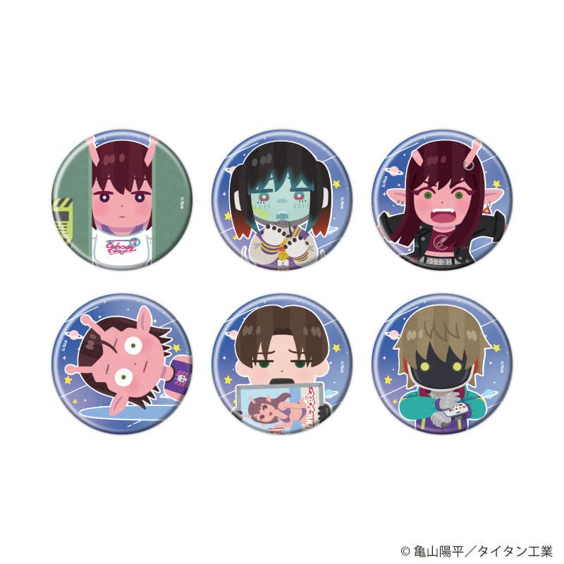 缶バッジ「TVアニメ『銀河特急 ミルキー☆サブウェイ』×いらすとや」01/コンプリートセット(全6種)(描き起こしイラスト)