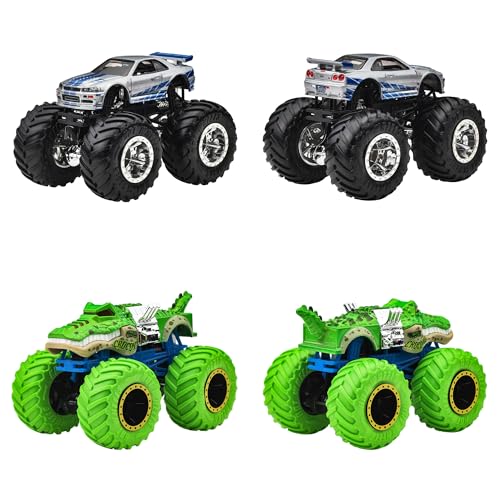 ホットウィール(Hot Wheels) モンスタートラック 1:64アソート 乗り物おもちゃ ミニカー 8台入り BOX販売 3歳から マルチ FYJ44-982D
