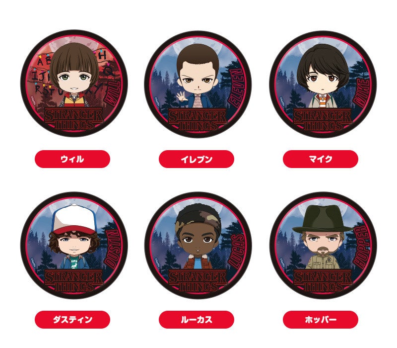 Stranger Things ねんどろいどぷらす トレーディング缶バッジ ナイトウッズデザインver.