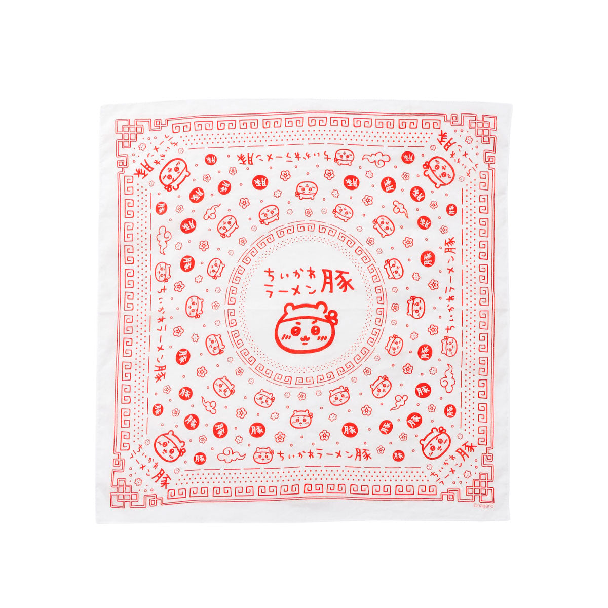 ちいかわ ちいかわラーメン豚 バンダナ ホワイト
