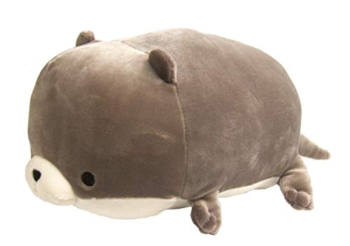りぶはあとボルスタークッションマシュマロアクアミエカワウソ(全長約27cm)ふわふわもちもち68229-32