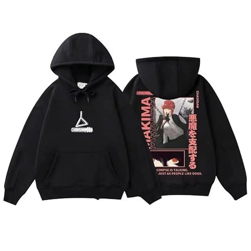 チェンソーマン パーカー 長袖 マキマ 早川アキ パワー ナース レゼ デンジ コベニ キャラクター グッズ スポーツ 春 秋 冬 ハロウィンクリスマス イベント 学園祭 文化祭 祭り 誕生日 プレゼント ギフト 学生 大人 贈り物 記念品 祝日 漫画 可愛い コスプレ小物 周辺 通学 通勤 (B,厚手XL)
