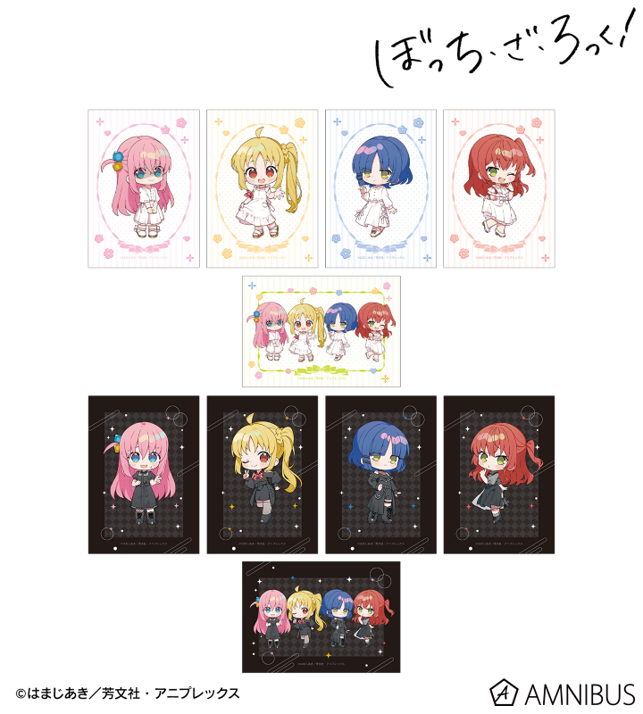 上倉エクさんイラスト 白いワンピースver.&黒いワンピースver. トレーディングブロマイド
