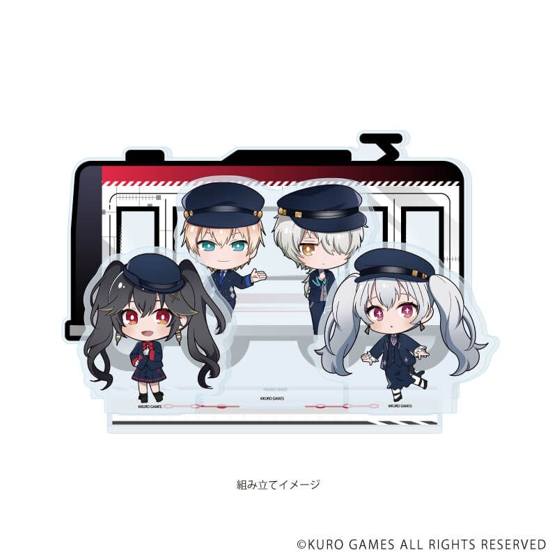アクリルジオラマ「パニシング:グレイレイヴン」01/集合デザイン(ミニキャライラスト)