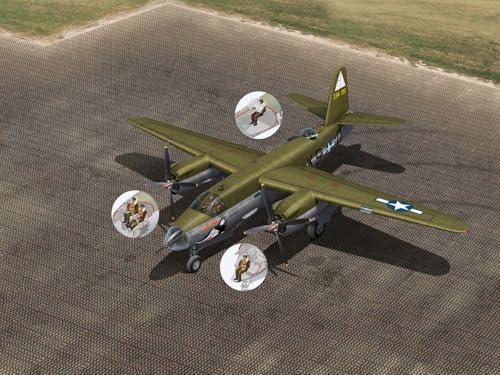 ICM 1/48 USAAC 野戦飛行場セット プラモデル 48327